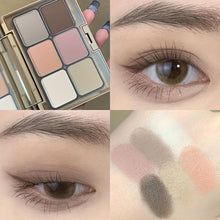Load image into Gallery viewer, Multifunctional 6-Color Matte Eyeshadow Palette with Earth and Taupe Tones for a Natural and Elegant Look - Shop &amp; Buy
