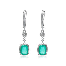Load image into Gallery viewer, Natural Green Agate Earrings Solid 925 Sterling Silver 4.43ct Gorgeous Fine Jewelry Drop Earrings For Women - Shop &amp; Buy
