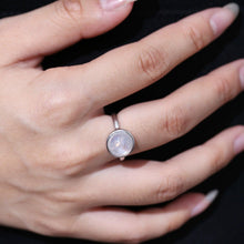 Load image into Gallery viewer, Natural Rainbow Moonstone, 925 Sterling Silver, Dainty Gemstone Ring, Gift For Her, Promise Ring, June Birthstone - Shop &amp; Buy
