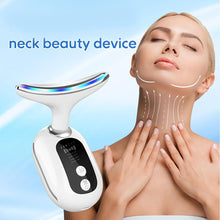 Load image into Gallery viewer, Neck Beauty Instrument Triple Colour Light Face Beauty Device Face Massager, 3 Adjustable Modes - Shop &amp; Buy
