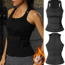 Load image into Gallery viewer, Neoprene Workout Body Shaper Sauna Waist Trainer Corset Vest For Women Weight Loss Sweat Vest Double Tummy Control Trimmer Belts - Shop &amp; Buy