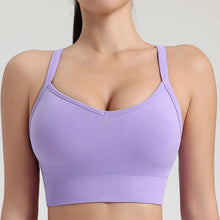 Load image into Gallery viewer, New nude yoga wear vest Pilates sports underwear female summer sexy back fitness yoga bra - Shop &amp; Buy
