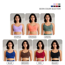 Load image into Gallery viewer, New nude yoga wear vest Pilates sports underwear female summer sexy back fitness yoga bra - Shop &amp; Buy
