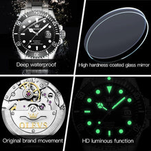 Load image into Gallery viewer, New OLEVS Men Watch Steel Automatic Mechanical Tourbillon Clock Fashion 50M Waterproof Luminous Watches Automatic Movement - Shop &amp; Buy
