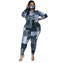 Load image into Gallery viewer, New Plus Size Clothing 2 Piece Set Tracksuit Stretch Top and Pants Outfits Jogger Sweatsuit Matching Suit - Shop &amp; Buy
