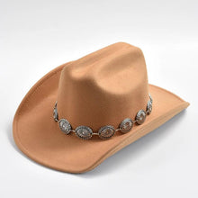 Load image into Gallery viewer, New Western Cowboy Hat for Women&#39;s Photo Props Cowgirl Jazz Hats - Shop &amp; Buy
