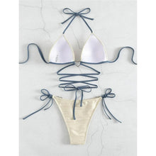 Load image into Gallery viewer, New Wrap Around Halter Wrinkled Bikini Women Swimwear Female Swimsuit Two-pieces Bikini set - Shop &amp; Buy
