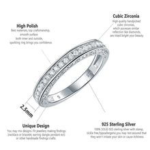 Load image into Gallery viewer, Newshe 925 Sterling Silver Straight Stackable Wedding Ring Engagement Band For Women Trendy Jewelry Size 5-12 - Shop &amp; Buy