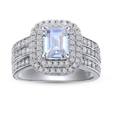 Load image into Gallery viewer, Newshe Solid 925 Sterling Silver Wedding Engagement Ring For Women Classic Jewelry 1.8 Ct Princess Cut AAA Cubic Zircons - Shop &amp; Buy
