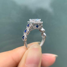Load image into Gallery viewer, Newshe Wedding Ring Sets Classic Jewelry 3 Pcs 925 Sterling Silver 2.6Ct White Blue AAAAA CZ Engagement Rings For Women - Shop &amp; Buy