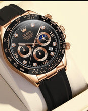 Load image into Gallery viewer, OLEVS New Luxury Men Watches Quartz Watch Silicone Sport Date Chronograph Waterproof Luminous Multifunction Men Quartz Watch - Shop &amp; Buy
