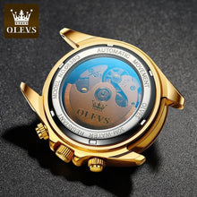 Load image into Gallery viewer, OLEVS Top Brand Men Automatic Mechanical Watch Deep Waterproof Stainless Steel Strap Scratchproof Men Automatic Wristwatch - Shop &amp; Buy

