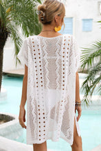Load image into Gallery viewer, Openwork Plunge Dolman Sleeve Cover-Up Dress - Shop &amp; Buy