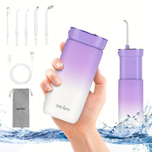 Load image into Gallery viewer, Oral Irrigator And Toothbrush Electric With Travel Bag, Deep Cleaning Oral Teeth, 5 Jet Tips &amp; 7 Brush Heads - Shop &amp; Buy
