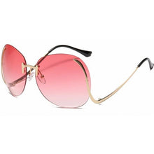 Load image into Gallery viewer, Oversized Rimless Sunglasses Women Vintage Brand Designer Square Sun Glasses Shades Female Pilot Big Frames Eyeglasses - Shop &amp; Buy