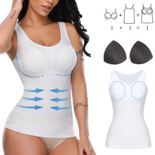 Load image into Gallery viewer, Padded Shaperwear Compression Camisole Body Shaper Woman Tummy Control Tank Tops - Shop &amp; Buy