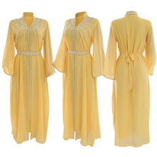 Load image into Gallery viewer, Perl Abaya Kaftan Fashion Drill Chiffon Dress with Belt - Shop &amp; Buy
