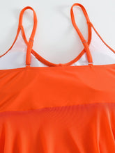 Load image into Gallery viewer, Plain Mesh Contrast Criss Cross Skirted 2 Piece Set Bikini, Scoop Neck - Shop &amp; Buy
