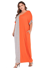 Load image into Gallery viewer, Plus Size Color Block Tee Dress with Pockets - Shop &amp; Buy
