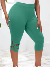 Load image into Gallery viewer, Plus Size Cut Out Detail Skinny Leggings - Ultra-Stretchy &amp; Comfortable - Versatile Casual Wear for Fashion - Shop &amp; Buy
