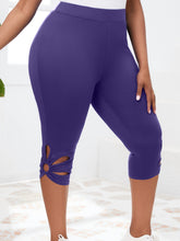 Load image into Gallery viewer, Plus Size Cut Out Detail Skinny Leggings - Ultra-Stretchy &amp; Comfortable - Versatile Casual Wear for Fashion - Shop &amp; Buy
