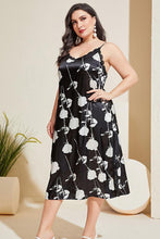 Load image into Gallery viewer, Plus Size Floral Lace Trim Side Slit Night Dress - Shop &amp; Buy