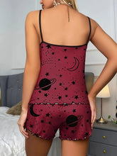 Load image into Gallery viewer, Plus Size Galaxy Print Womens Pajama Set - Comfortable &amp; Stylish Cami Top &amp; Shorts - Shop &amp; Buy
