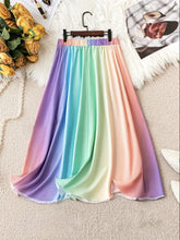Load image into Gallery viewer, Plus Size Ombre Print Elastic Waist Skirt, Casual Skirt For Spring &amp; Summer, Womens Plus Size Clothing - Shop &amp; Buy
