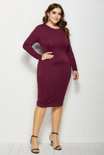 Load image into Gallery viewer, Plus Size Solid Buttoned Wrap Dress - Shop &amp; Buy
