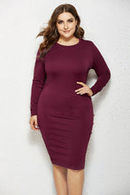 Load image into Gallery viewer, Plus Size Solid Buttoned Wrap Dress - Shop &amp; Buy
