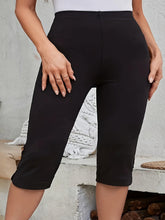 Load image into Gallery viewer, Plus Size Solid Skinny Calf-Length Pants, Casual Every Day Stretchy Pants, Womens Plus Size Clothing - Shop &amp; Buy
