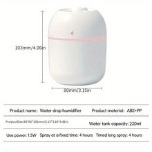 Load image into Gallery viewer, Portable Mini Cool Mist Humidifier Aroma Diffuser - 220mL with 2 Mist Modes - Shop &amp; Buy
