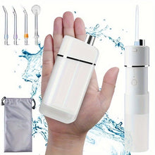 Load image into Gallery viewer, Portable Water Flosser Cordless Teeth Telescopic Oral Irrigator With Travel Bag White, IPX7 Waterproof - Shop &amp; Buy
