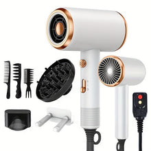 Load image into Gallery viewer, Powerful Ionic Hair Dryer With Diffuser - 2 Speeds, 3 Heating And Cooling Buttons For Straight And Curly Hair - Shop &amp; Buy
