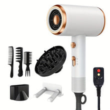Load image into Gallery viewer, Powerful Ionic Hair Dryer With Diffuser - 2 Speeds, 3 Heating And Cooling Buttons For Straight And Curly Hair - Shop &amp; Buy

