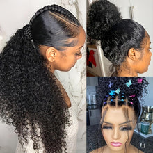 Load image into Gallery viewer, Pre-Plucked 360 Lace Front Wig with Baby Hair - Deep Curly Human Hair, Natural Hairline, 180% Density for Women - Shop &amp; Buy
