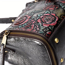 Load image into Gallery viewer, Premium Genuine Leather Bucket Bag - Intricately Embossed, Stylish Shoulder &amp; Crossbody - Hand-Held, Ultra-Functional - Shop &amp; Buy
