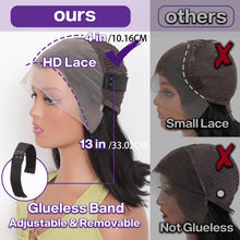 Load image into Gallery viewer, Premium Human Hair Bob Wig - Ultra-Real HD Transparent Lace Front - Shop &amp; Buy
