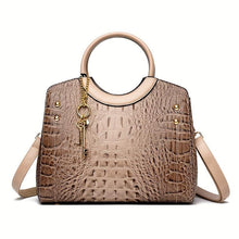Load image into Gallery viewer, Premium Luxury Crocodile Pattern Handbag - Timeless Vintage Satchel for Women - Stylish Top Handle, Versatile Shoulder &amp; Crossbody Bag - Shop &amp; Buy

