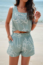 Load image into Gallery viewer, Printed Cropped Tank and Shorts Set - Shop &amp; Buy
