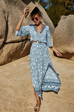 Load image into Gallery viewer, Printed Half Sleeve Top and Slit Skirt Set - Shop &amp; Buy
