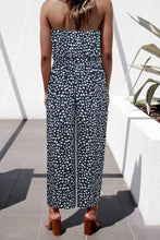 Load image into Gallery viewer, Printed Strapless Tie Waist Wide Leg Jumpsuit - Shop &amp; Buy