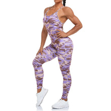 Load image into Gallery viewer, Printing Yoga Set Women Jumpsuit Sleeveless Tracksuit One Piece Sports Clothing Backless Workout Fitness Sportswear Gym Pants - Shop &amp; Buy
