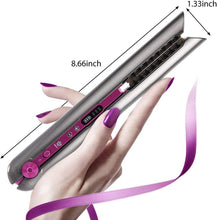 Load image into Gallery viewer, Professional Hair Straightener Ceramic Flat Iron Straightening Curling Iron USB Rechargeable Hair Curler Wireless Straightener - Shop &amp; Buy
