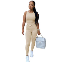 Load image into Gallery viewer, Prowow Bodycon Women Clothing Set Vest Pant Two Piece Tracksuits Fitness Suits 2023 New Summer Spring Joggers Outfits Streetwear - Shop &amp; Buy
