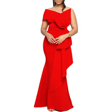 Load image into Gallery viewer, Prowow Elegant Women Maxi Dress Big Bow Shoulderless Female Birthday Evening Party Wear Solid Color New Design Outfits - Shop &amp; Buy
