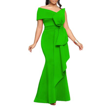 Load image into Gallery viewer, Prowow Elegant Women Maxi Dress Big Bow Shoulderless Female Birthday Evening Party Wear Solid Color New Design Outfits - Shop &amp; Buy
