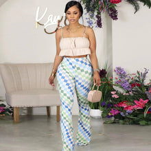 Load image into Gallery viewer, Prowow Fashion Print Flare Women Pant High Waisted Summer Slim Fit Trousers New Female Streetwear Bottom Clothing - Shop &amp; Buy