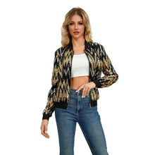 Load image into Gallery viewer, Prowow Fashion Sequined Women Jackets Zipper Slim Ft Fall Winter Female Tops Clothes Coat New Design Trend Outerwear - Shop &amp; Buy
