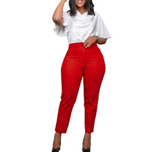 Load image into Gallery viewer, Prowow Fashion Women Pant High Waisted Zipper Slim Fit Skinny Office Lady Trousers 2024 New Design Solid Color Bottoms Clothes - Shop &amp; Buy

